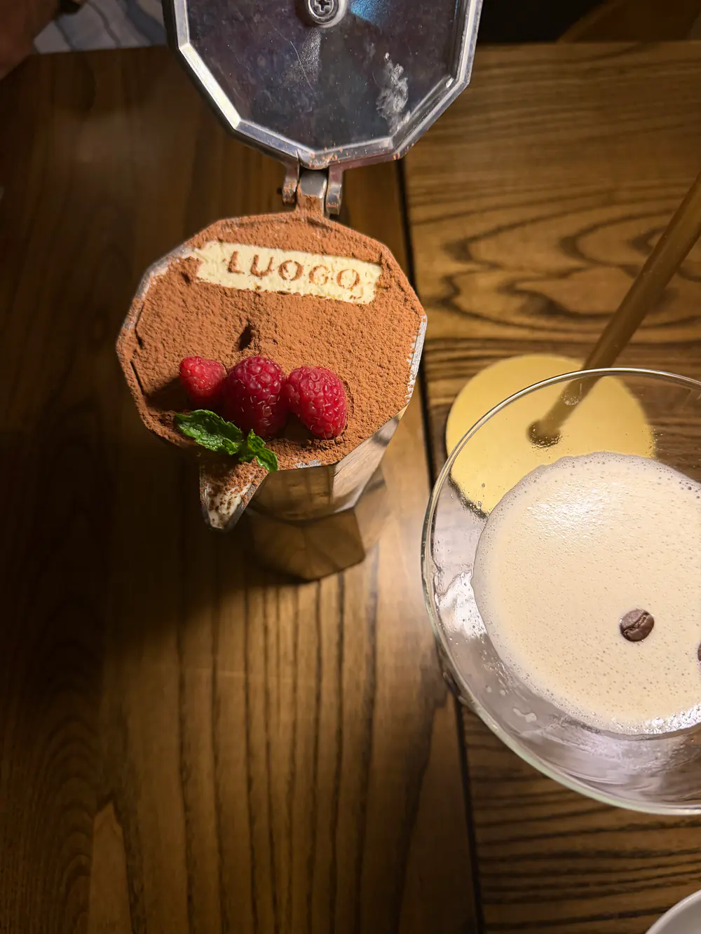 Tiramisu dessert at Luogo Nashville