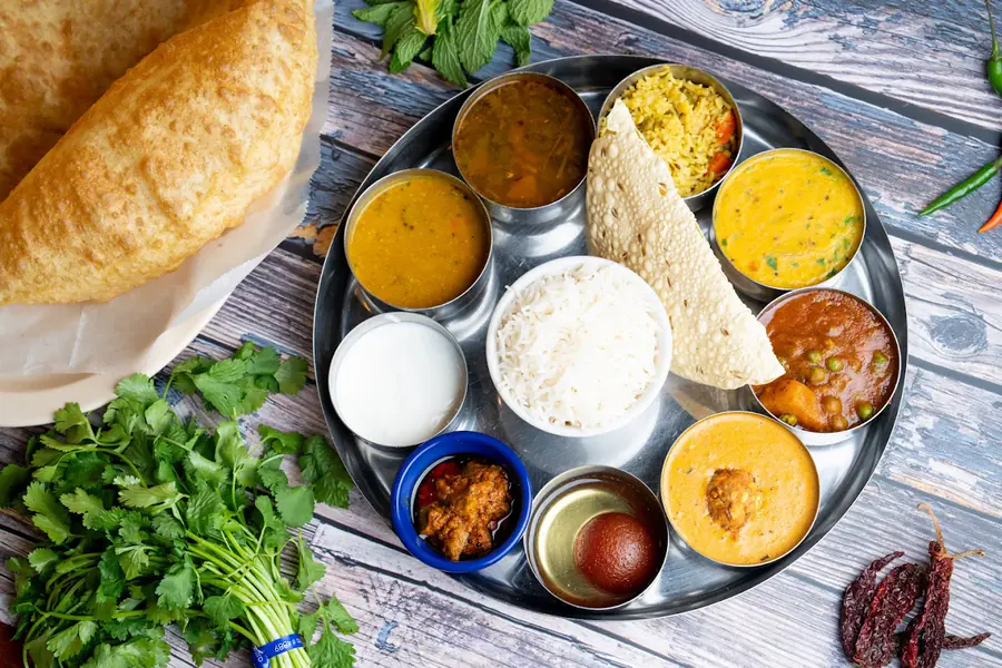 Vegetarian food at Woodlands Indian Vegetarian Cuisine in West End, Nashville